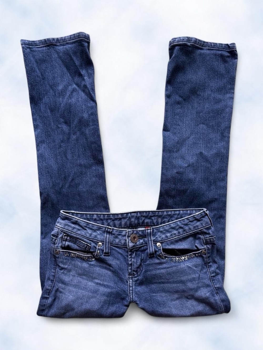 y2k scarlet straight leg guess jeans